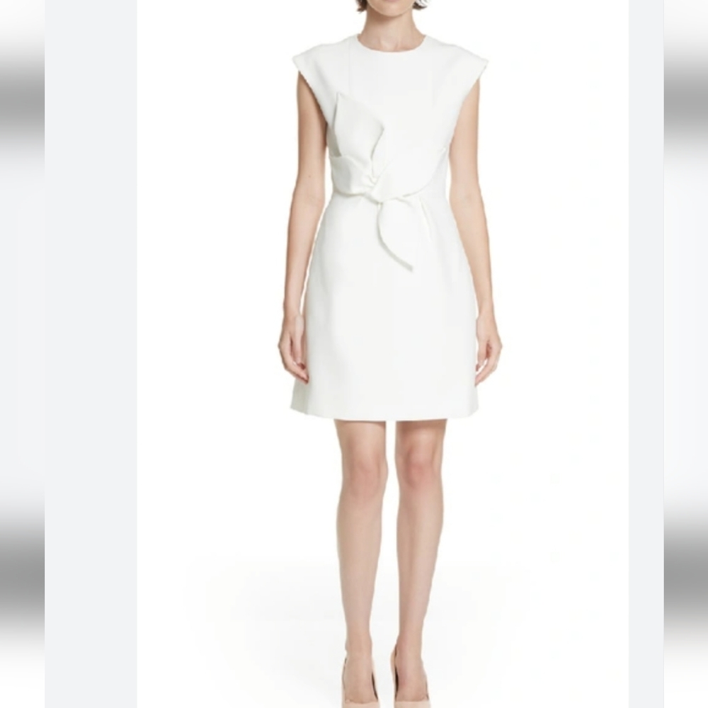 Ted Baker Ivory Cap Sleeve Mini Dress